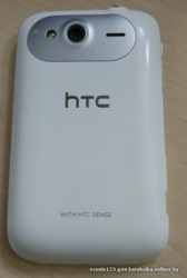 Смартфон HTC Wildfire S,  белый корупус.